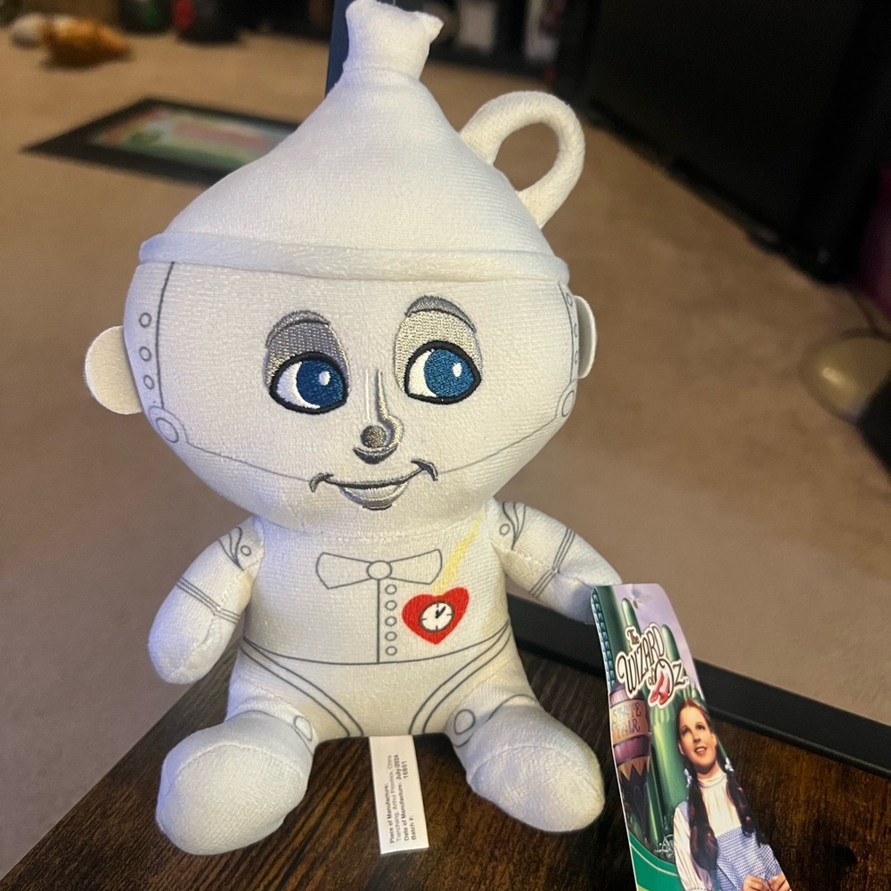 White Tin Man Plush Toy 9”